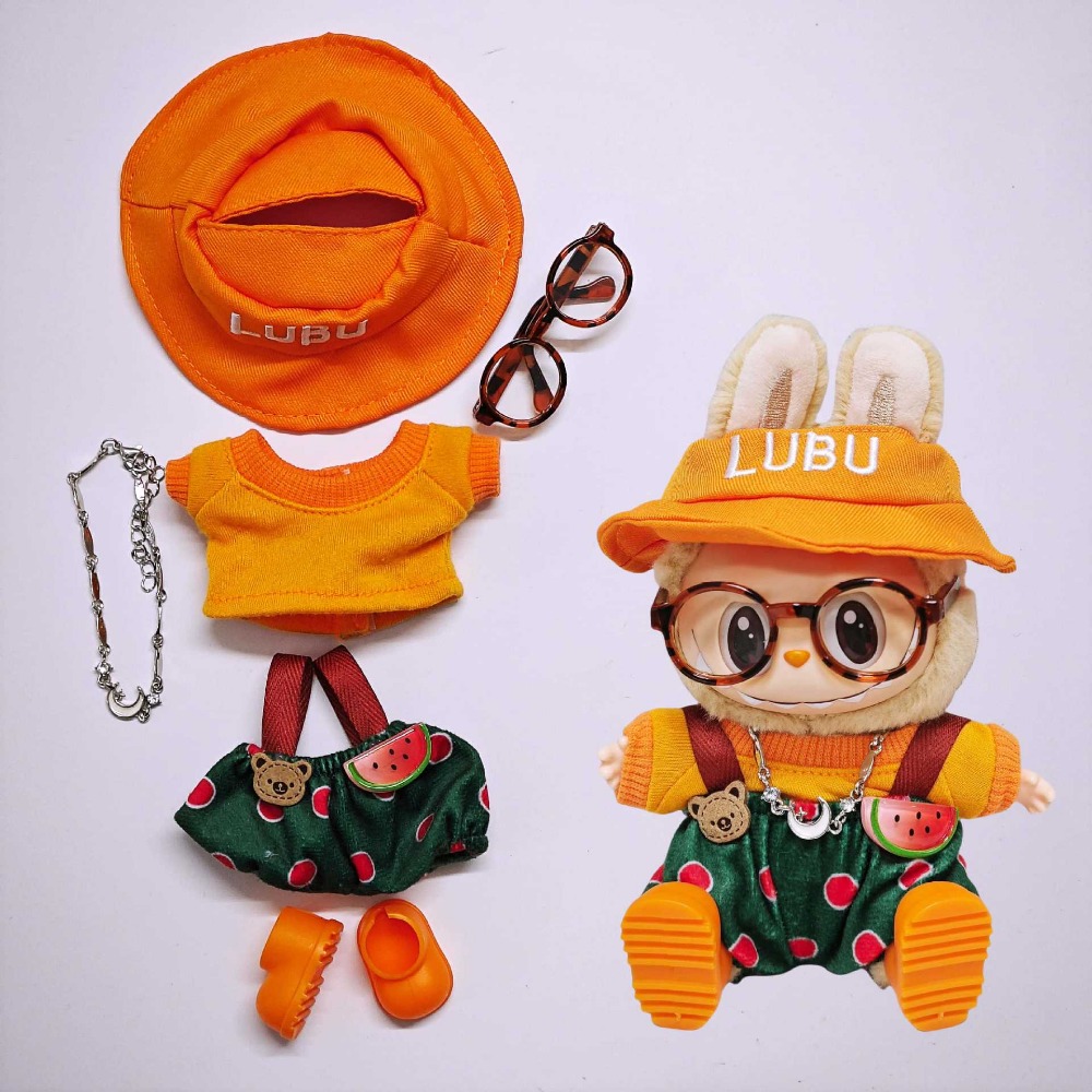 Party Games 15 In 1 - 15/17cm labubu roupas de boneca mini