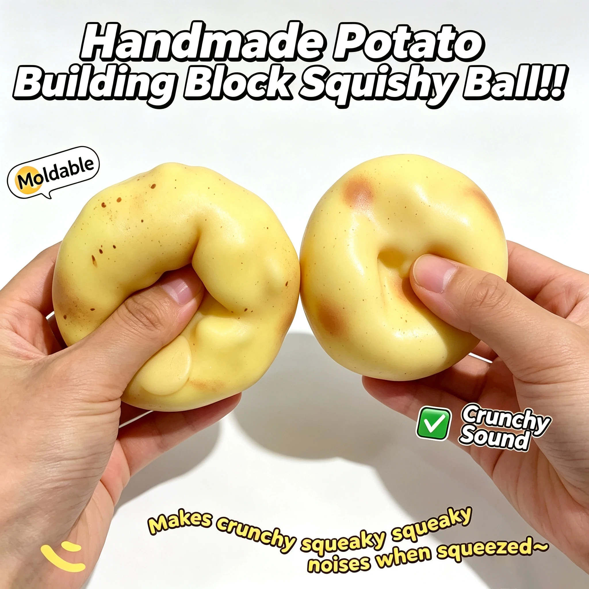 Party Games For Adults And Kids - Bola Anti-stress Crocante de Batata, Brinquedo