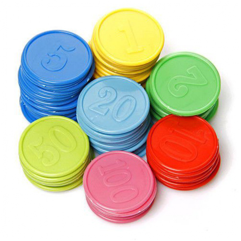 Party Games Juegos De Mesa - Fichas de pôquer com números, marcadores