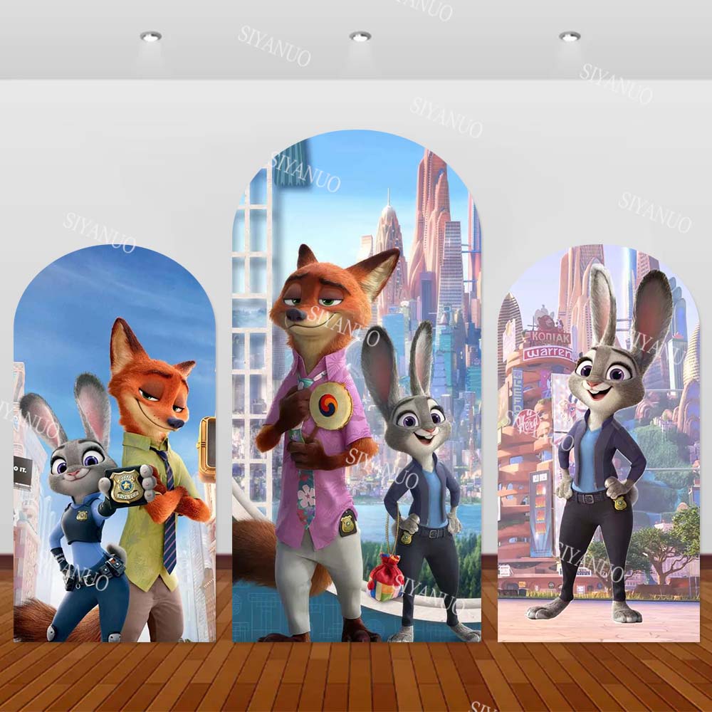 Zootopia Party Games - Decoração de Fundo para Festa de
