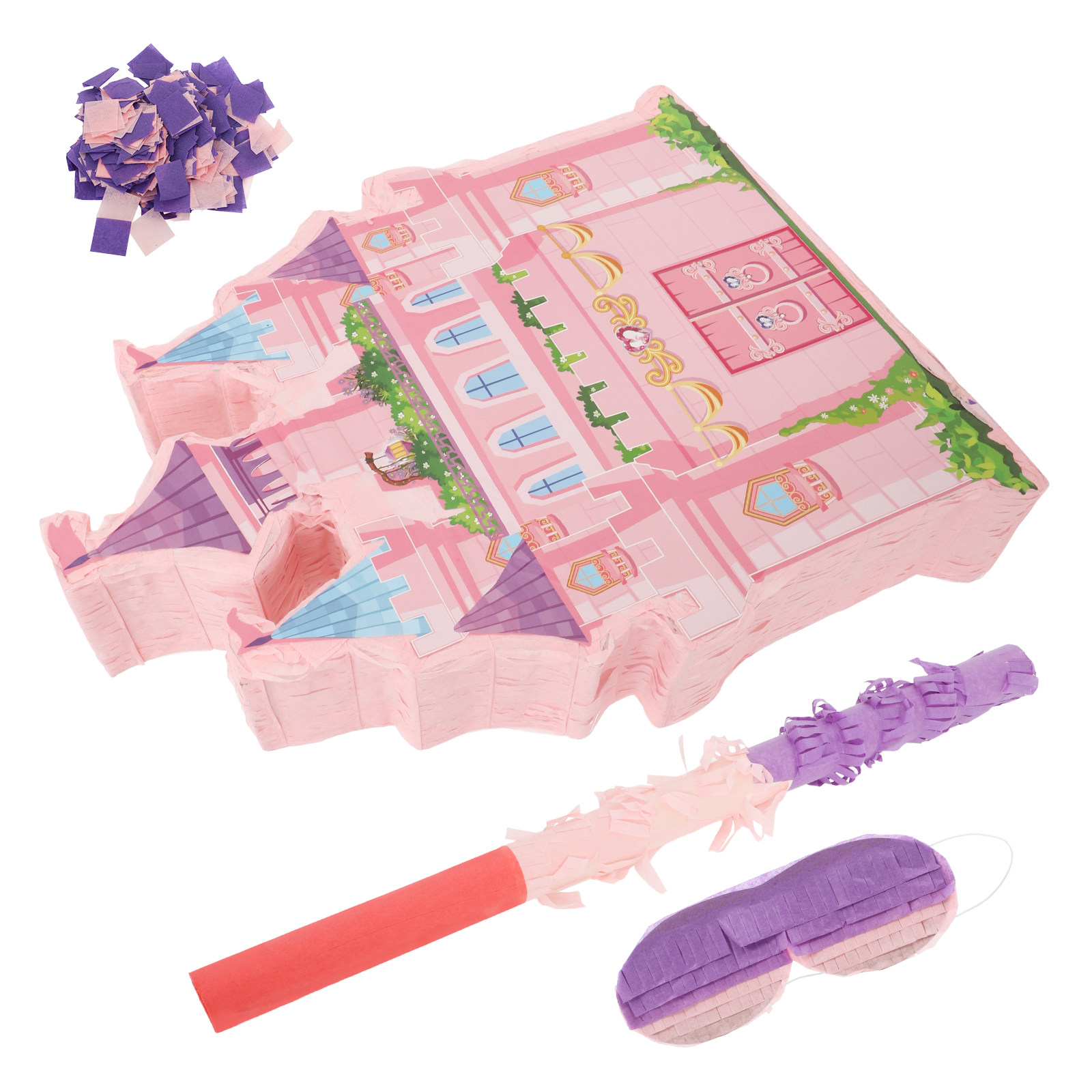 Party Games Kids Birthday - 1 Conjunto de Pinata Castelo de