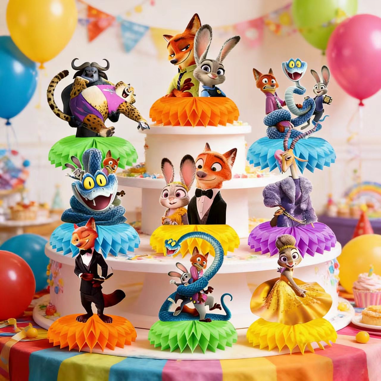 Zootopia Party Games - Decoração de Mesa Zootopia Judy Honeycomb,