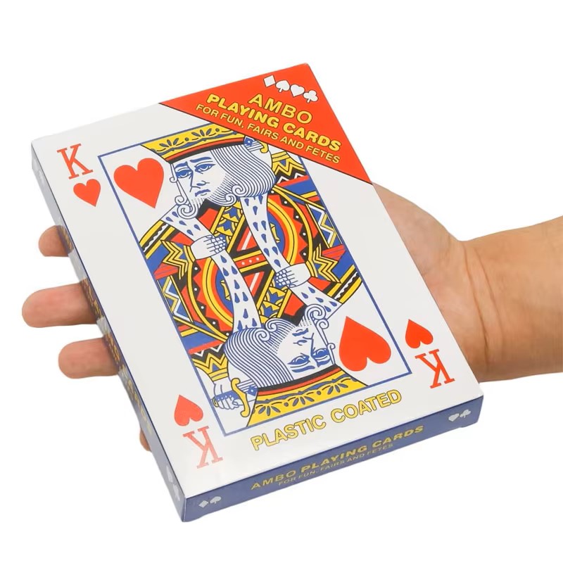 Party Games Juegos De Mesa - Cartas de baralho gigantes, 2x maiores,