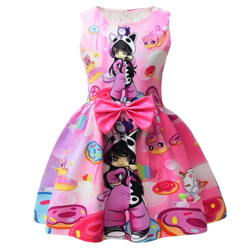 ♥ AA Game Aphmau Vestido de Pr - Party Games Kids Birthday avaliação e preço