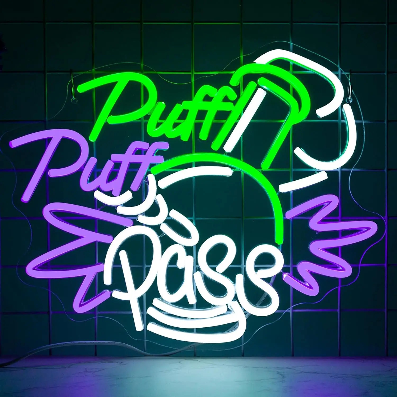 Puff Puff Pass Neon Sign Dimma - Party Games Game Pass avaliação e preço