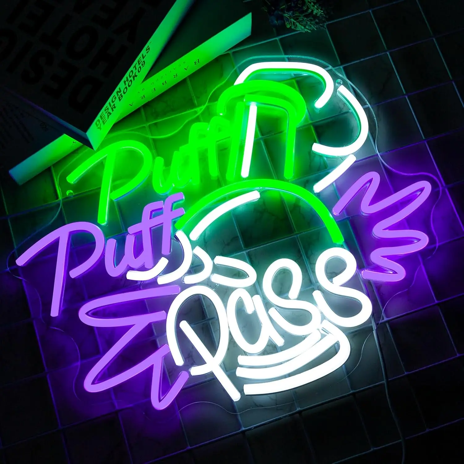 Puff Puff Pass Neon Sign Dimma - Party Games Game Pass avaliação e preço