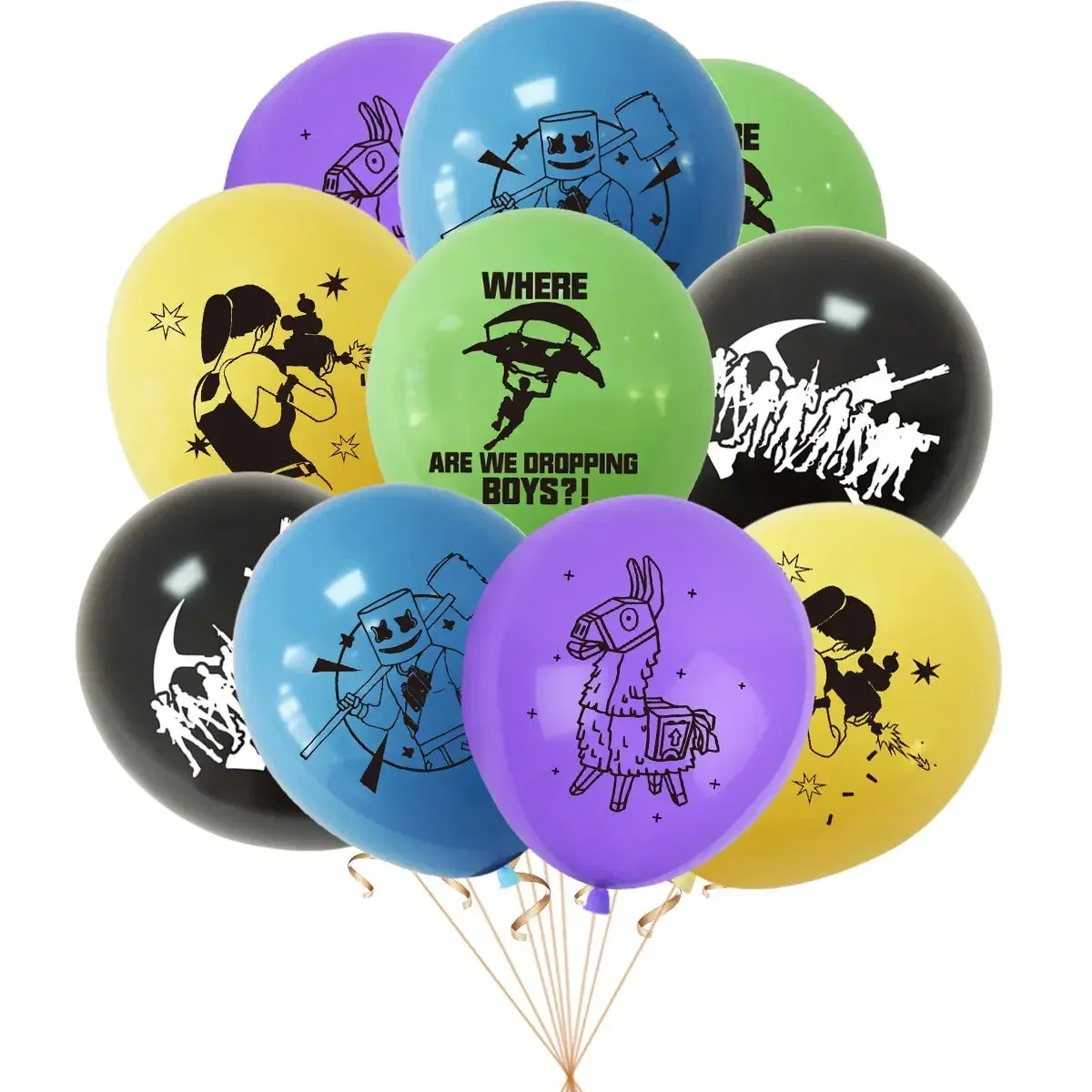 Balões Temáticos do Jogo Fortn - Party Games Kids Birthday avaliação e preço