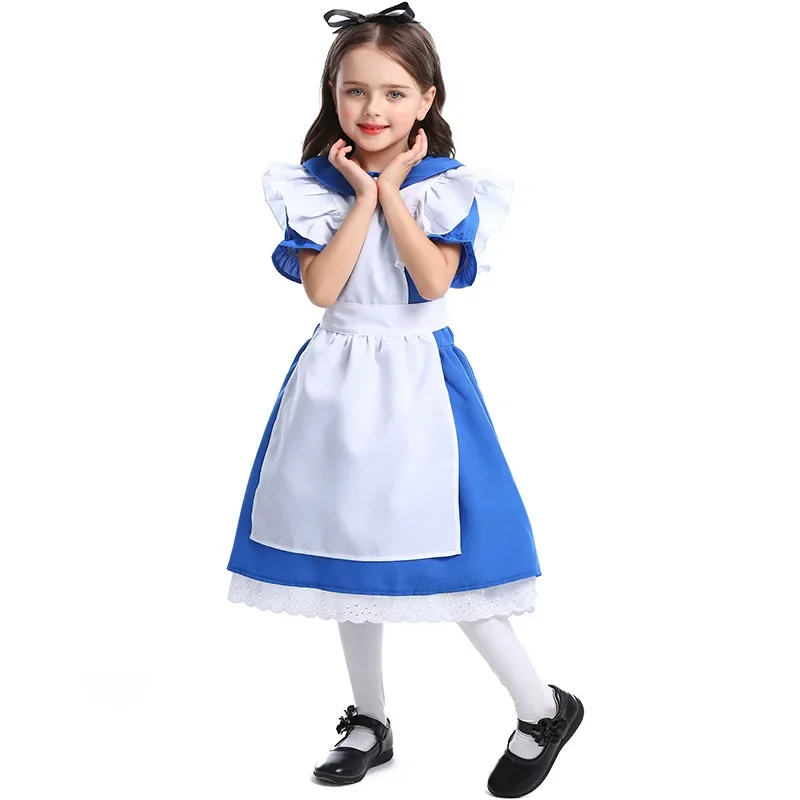 ⭕️ ⭐️ ⭕️   Fantasia Azul Alice - Party Games Alice In Wonderland avaliação e preço