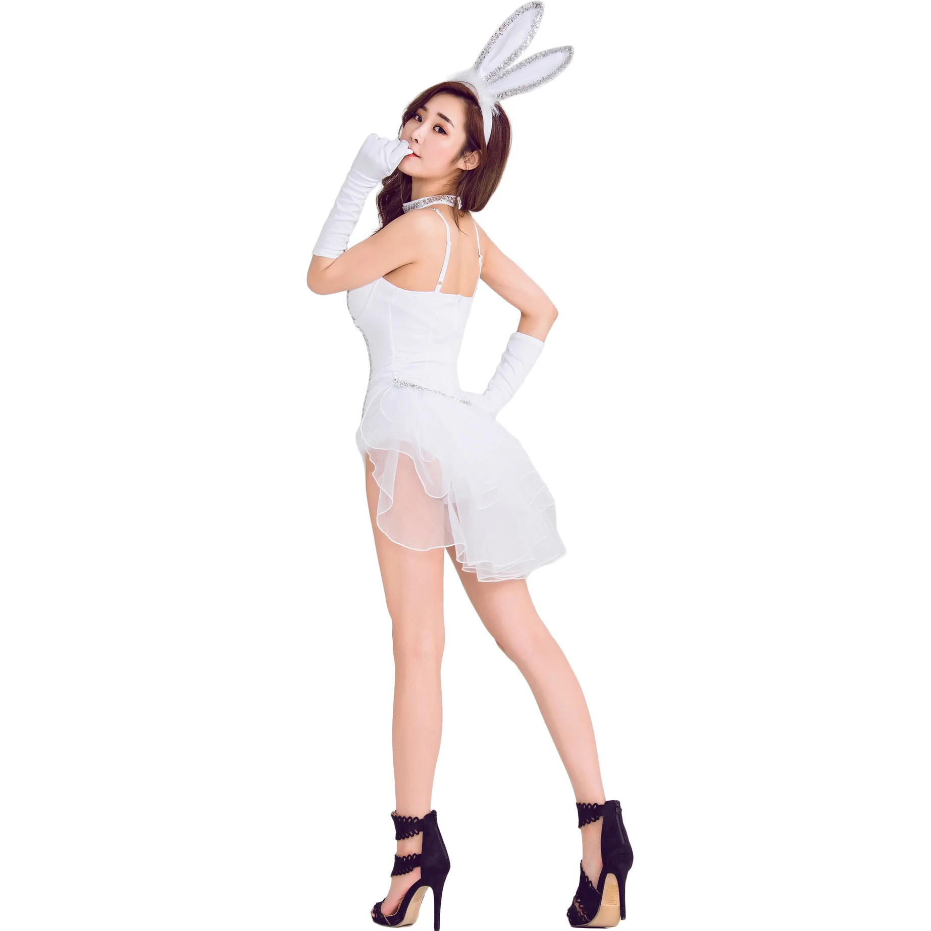 Branco sexy smoking coelho men - Party Games Bunny avaliação e preço