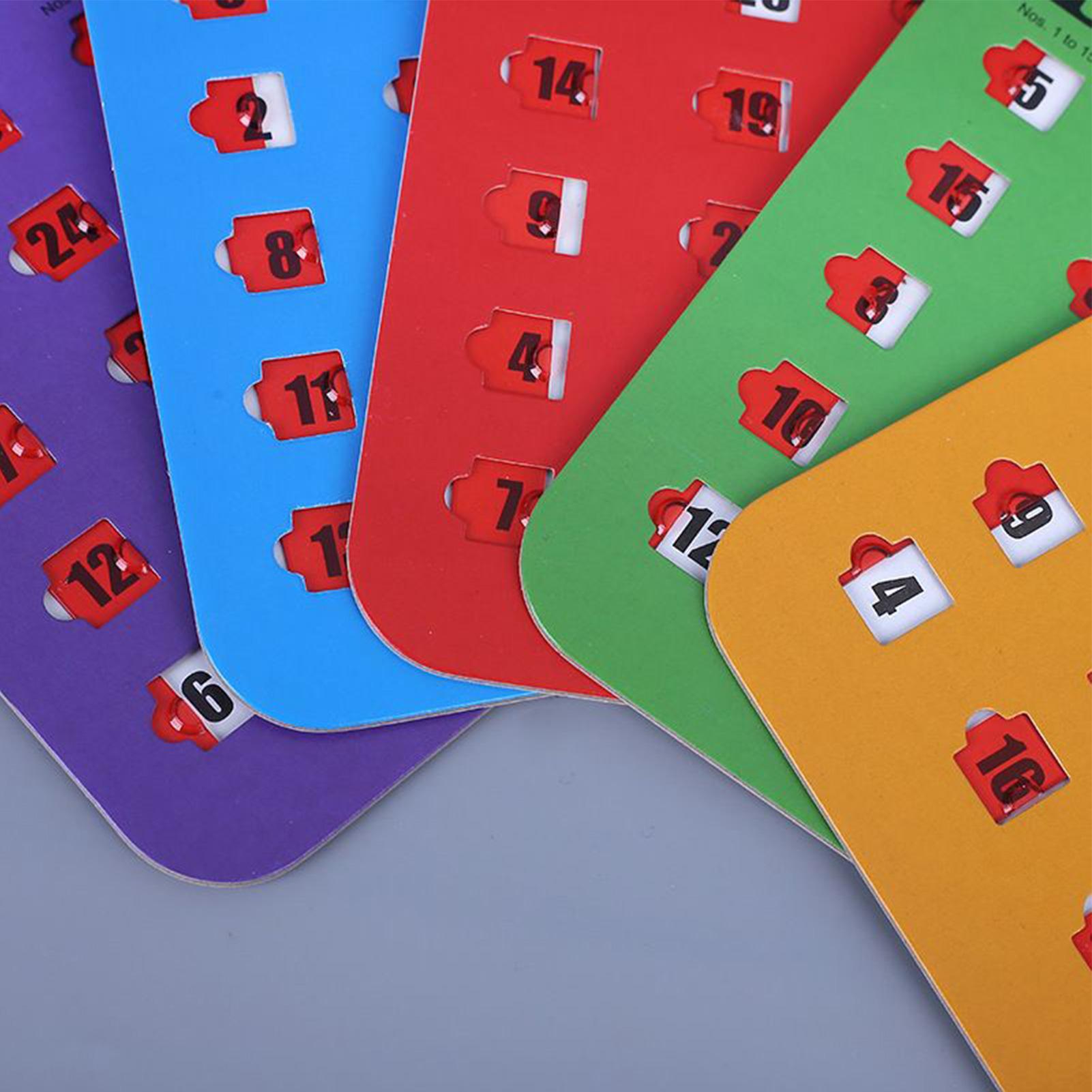 5 Cartas de Bingo com Impressã - Party Games For Large Groups avaliação e preço