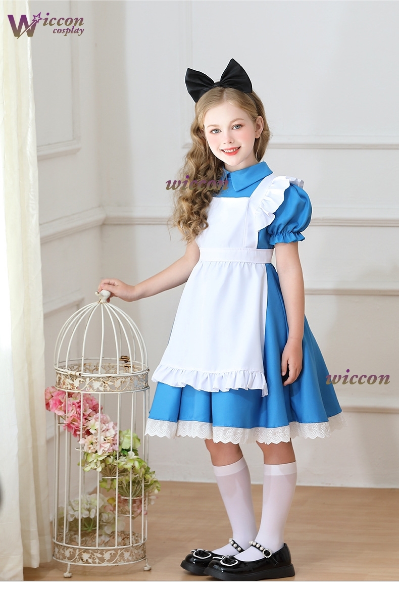 Crianças meninas azul alice no - Party Games Alice In Wonderland avaliação e preço