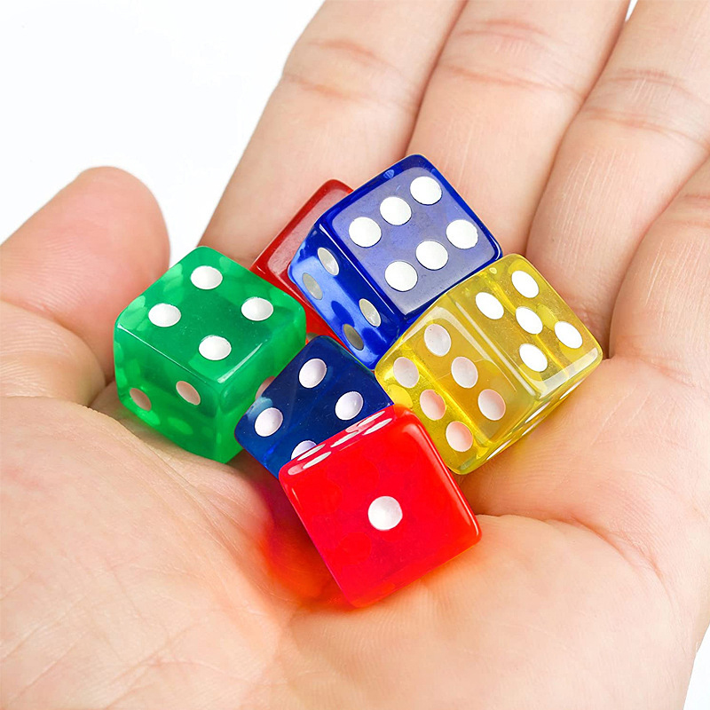 12pçs dados transparentes de 1 - Party Games Juegos De Mesa avaliação e preço