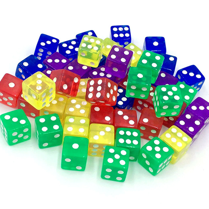 12pçs dados transparentes de 1 - Party Games Juegos De Mesa avaliação e preço