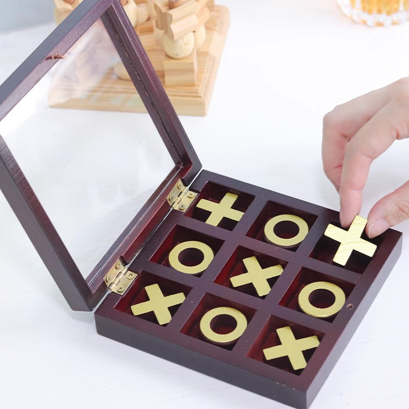 3d tic tac toe jogo de madeira - Party Games Juegos De Mesa avaliação e preço