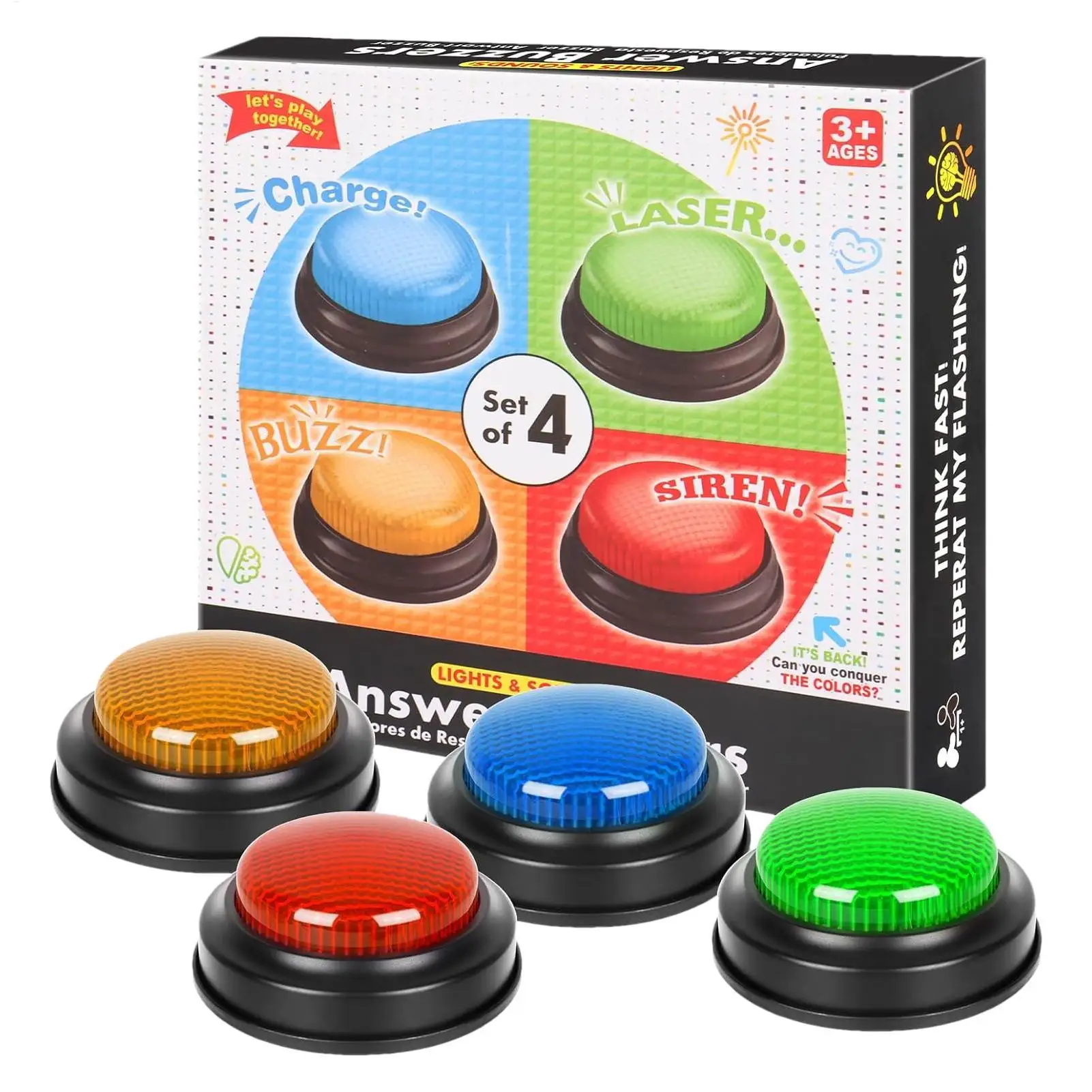 Botão de Resposta Rápida com L - Quick Games Party avaliação e preço