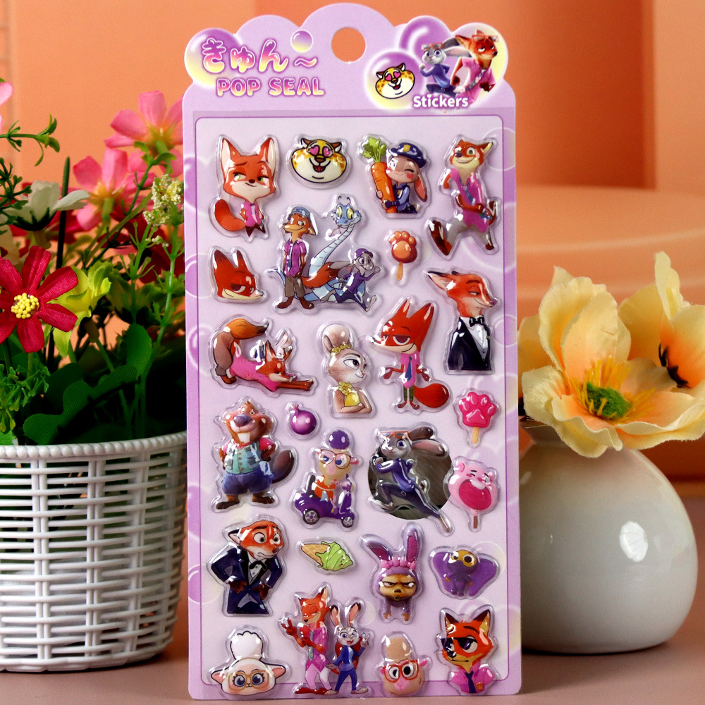 Adesivos em relevo 3D Zootopia - Zootopia Party Games avaliação e preço